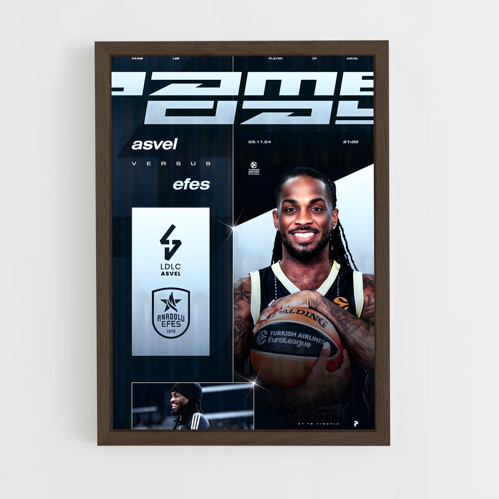 Poster Anadolu efes sommeille – affiche Basketball (vue 5)